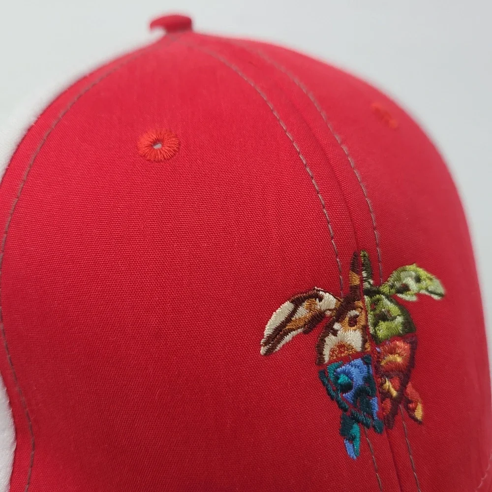 Atlantic Beach Country Club Hat Adjustable Ahead Red White Ben Kohles Turtle Men
